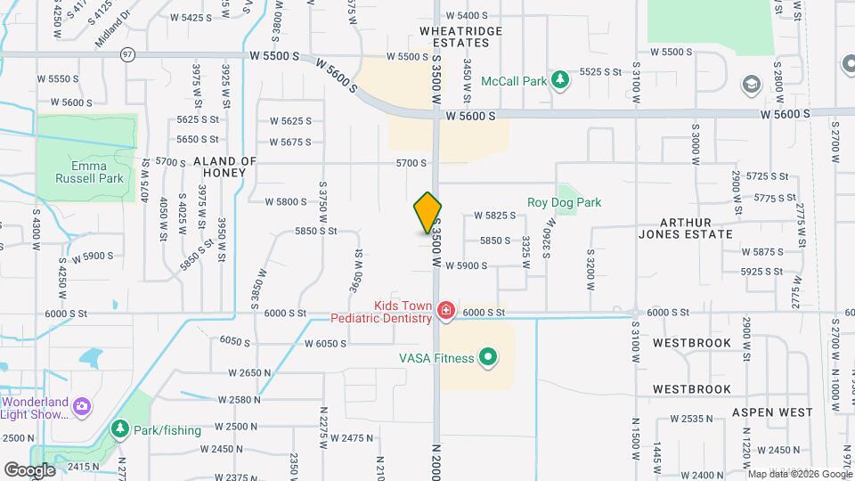 5859 S 3500 W Map and Location Details