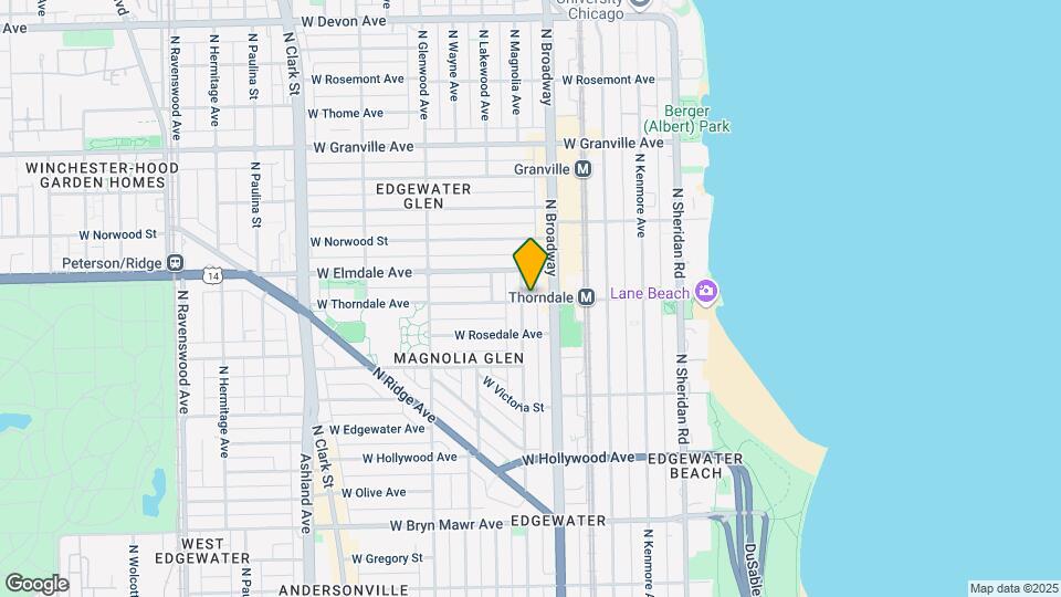 5935-5937 N Magnolia Ave Map and Location Details