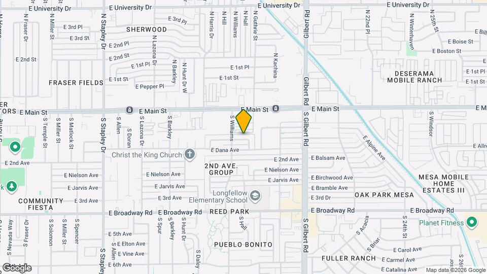 1732 E 1st Ave Mapa y Detalles de la Ubicación