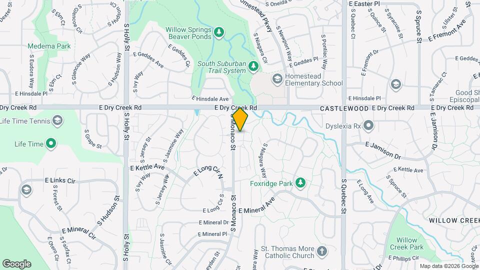 7595 S Monaco Way Map and Location Details