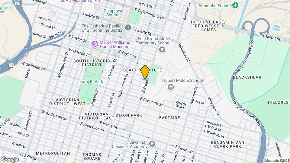 533 E Broad St Map and Location Details