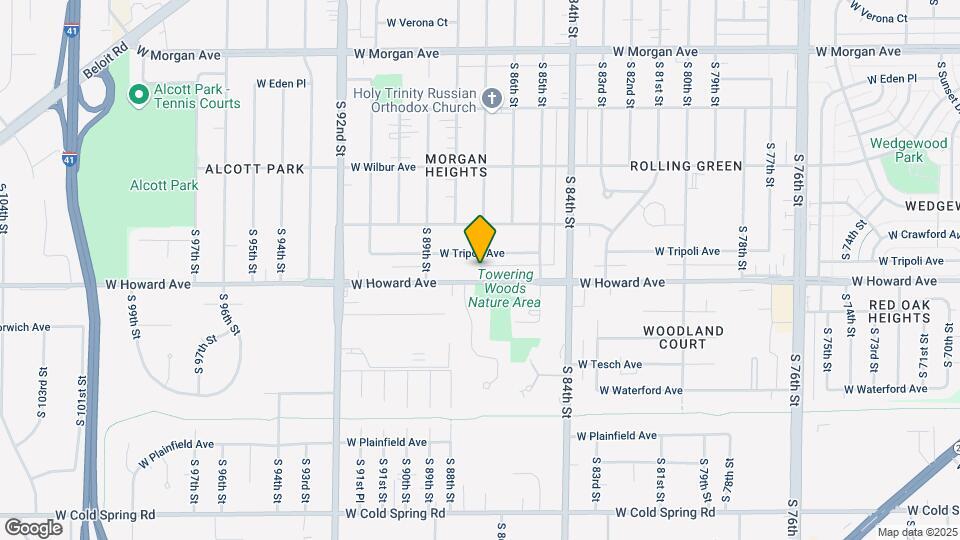 8704-8706 W Howard Ave Mapa y Detalles de la Ubicación