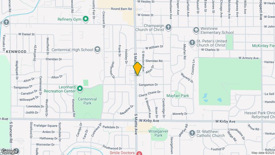 1206 S Mattis Ave Map and Location Details