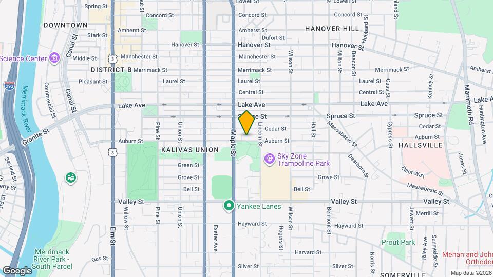 436 Auburn St, Unit Across from baseball field Map and Location Details