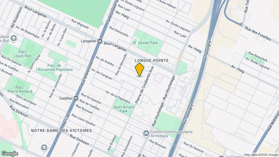 2785 De Repentigny Av Map and Location Details