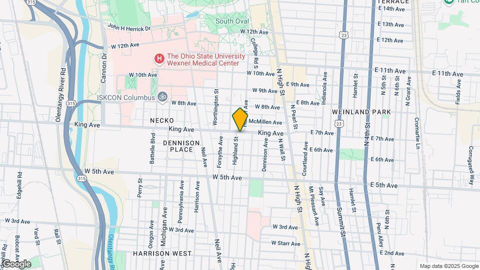 1382 Highland St Mapa y Detalles de la Ubicación
