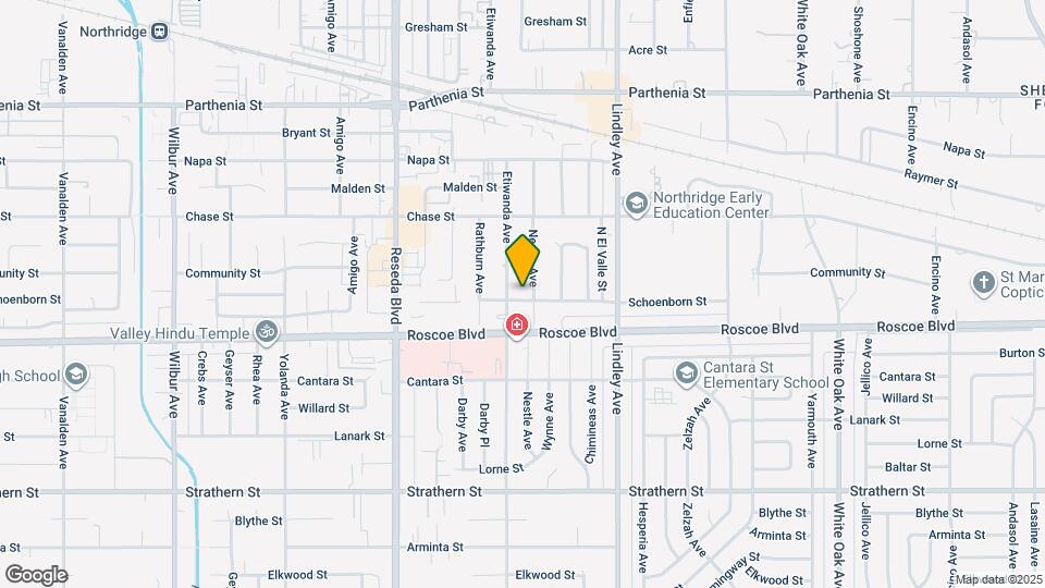18241 Schoenborn St Map and Location Details
