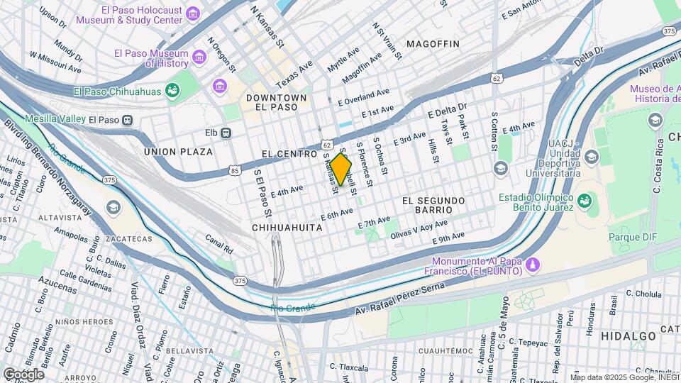 630 S Kansas St Map and Location Details