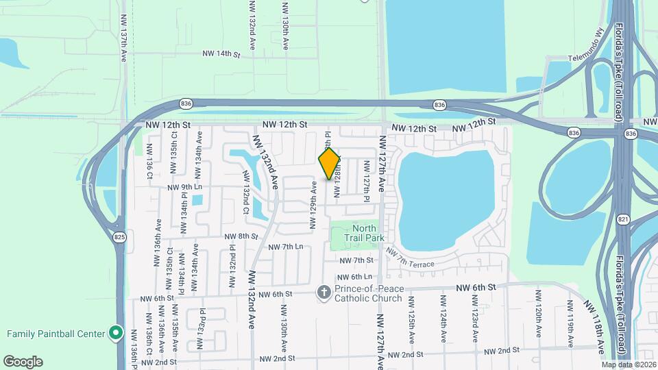 957 NW 128th Pl Mapa y Detalles de la Ubicación