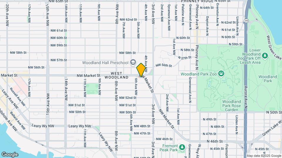 411 NW Market St Map and Location Details