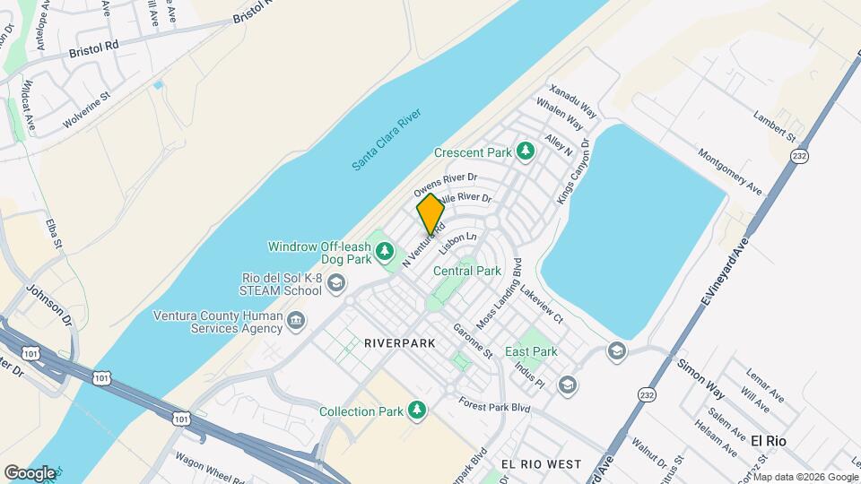 3150 N Ventura Rd Map and Location Details