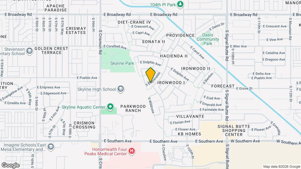 847 S Esmeralda Mapa y Detalles de la Ubicación