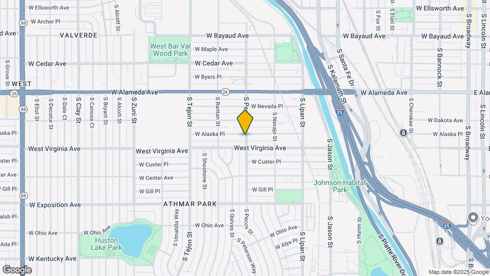 1400 W Alaska Pl Map and Location Details