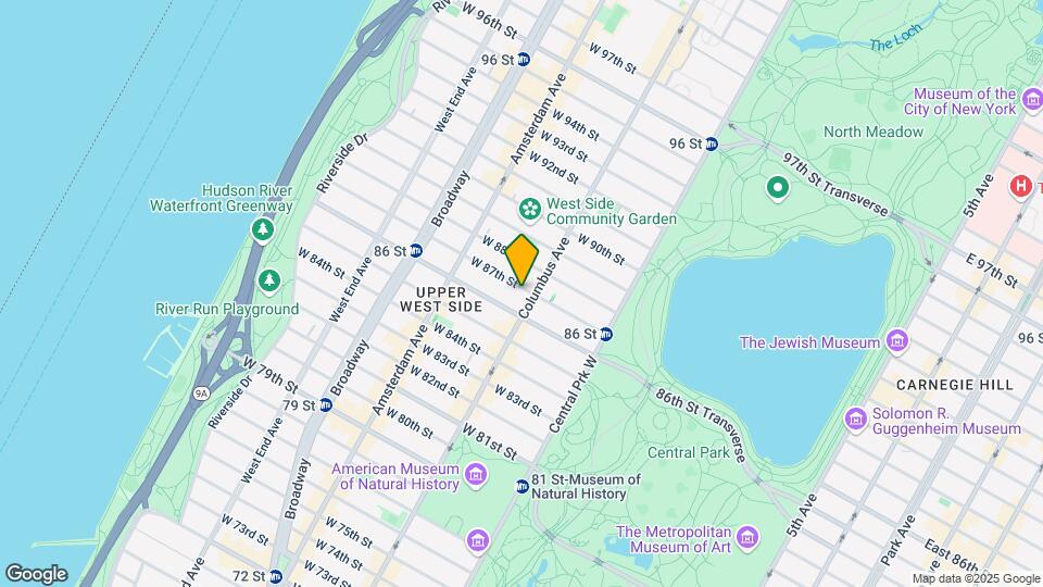 106 W 87th St Map and Location Details