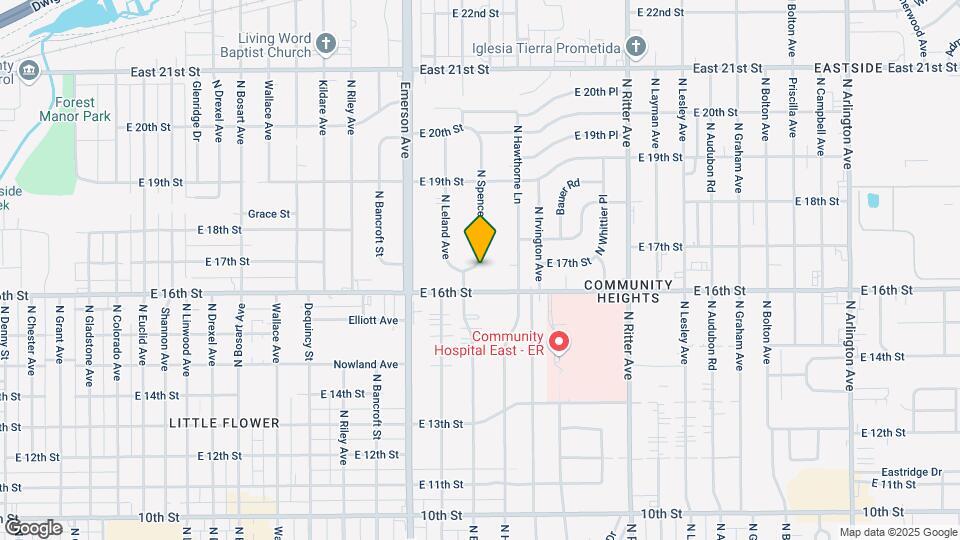 1623 N Spencer Ave Map and Location Details