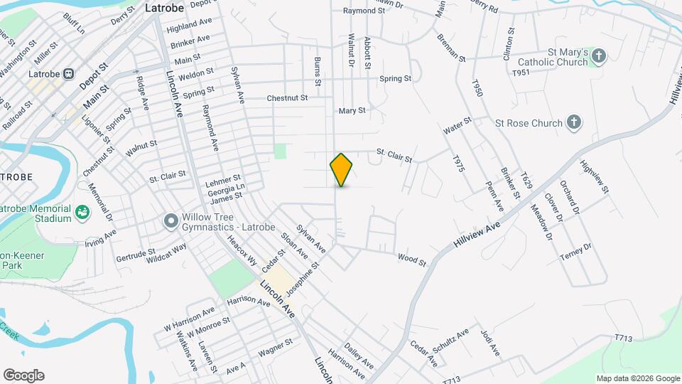 1706 Wood St Map and Location Details