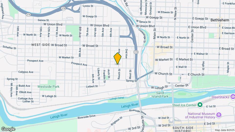 402 Prospect Ave Map and Location Details
