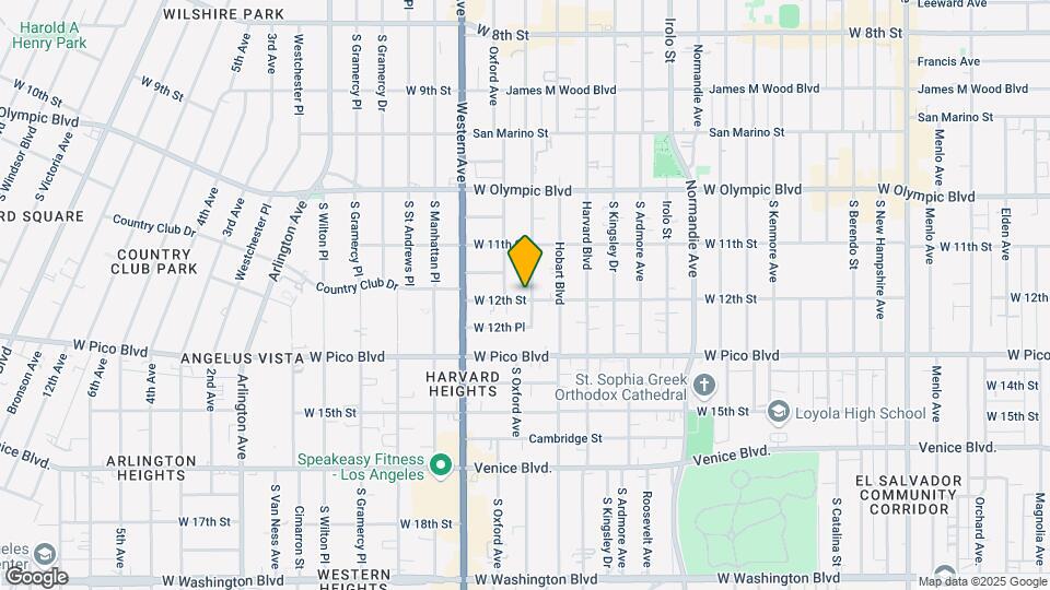1157 S Serrano Ave Map and Location Details