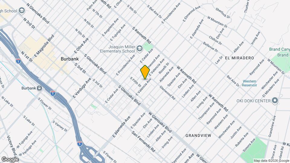 521 E Valencia Ave Mapa y Detalles de la Ubicación