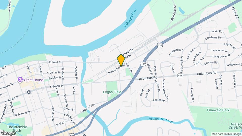 806 Bordentown Rd Map and Location Details