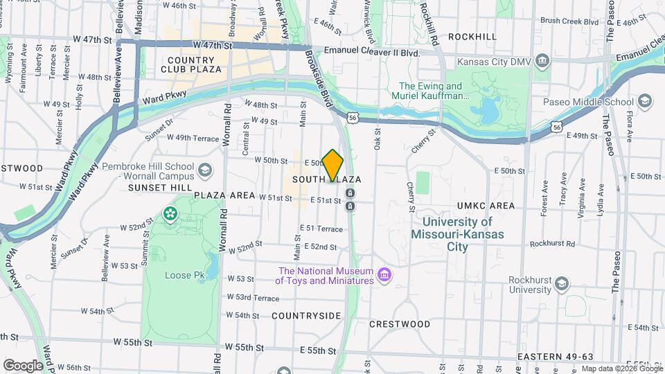 Brookside Bluffs Map and Location Details