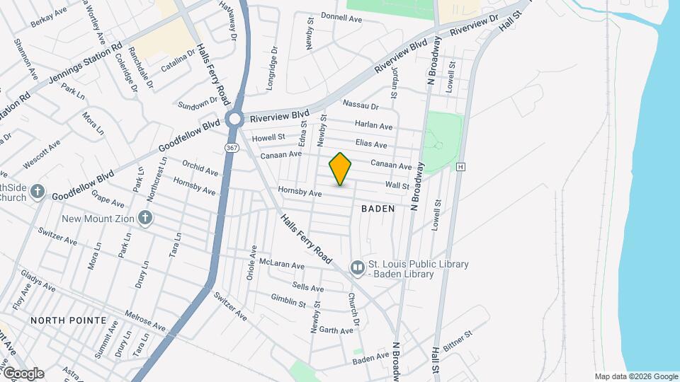 1025 Hornsby Ave Map and Location Details