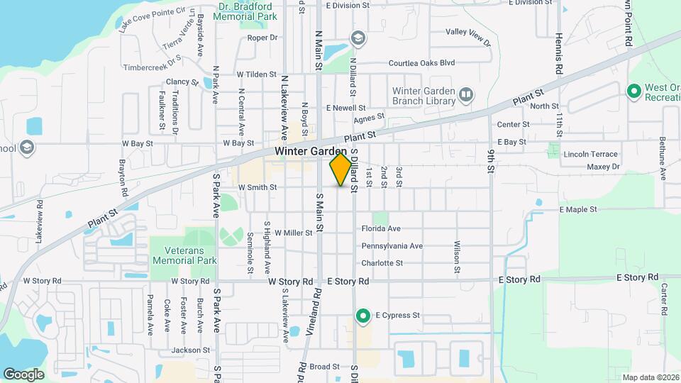 205 S Woodland St Map and Location Details