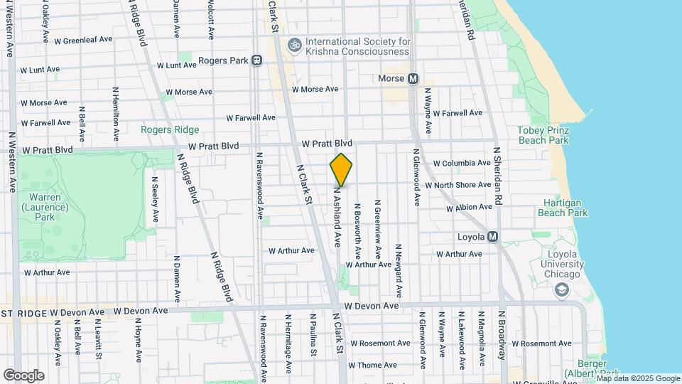 6651 N Ashland Ave, Unit 6651 N Ashland Ave FL 1 Mapa y Detalles de la Ubicación