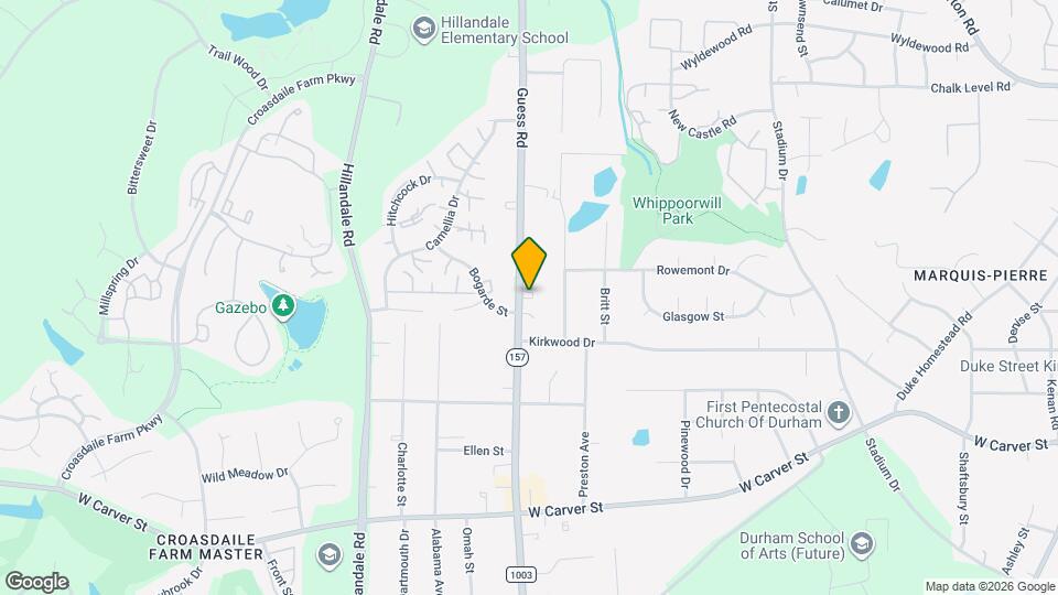 3620 Guess Rd Map and Location Details