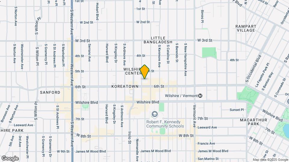 542 S Mariposa Ave Mapa y Detalles de la Ubicación