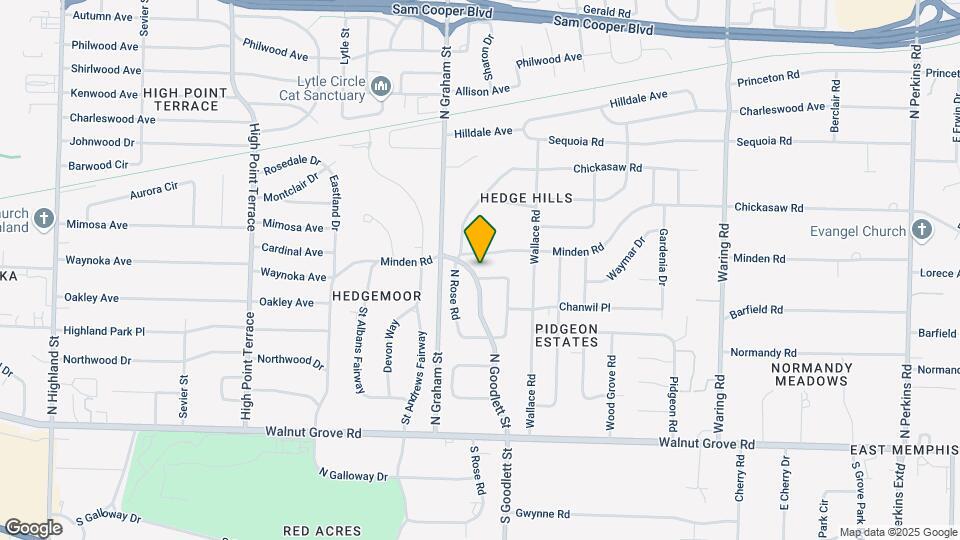 210 N Goodlett St Map and Location Details
