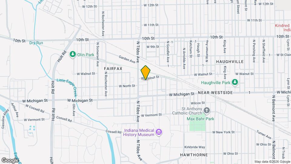 614 N Moreland Ave Map and Location Details