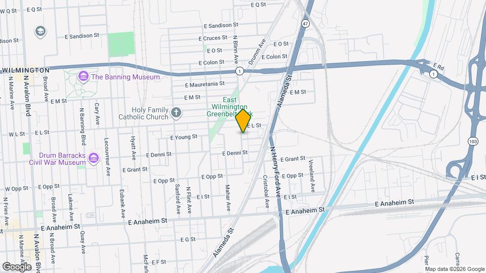 1138 1/2 N Blinn Ave Map and Location Details