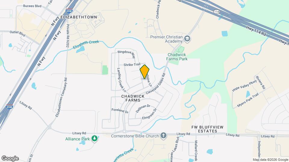 15520 Mayflower Trail Map and Location Details