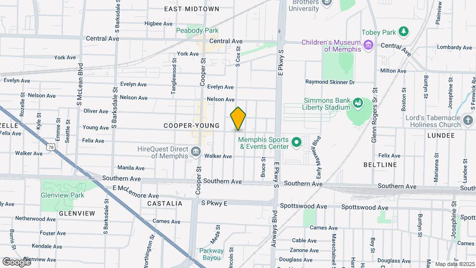 960 S Cox St Map and Location Details