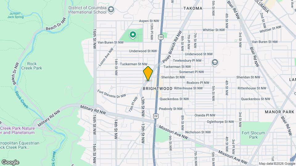 6219 Piney Branch Rd NW Map and Location Details