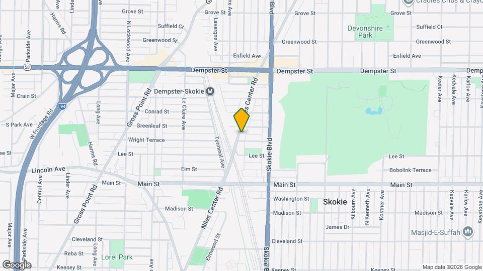 8543 Niles Center Rd Map and Location Details