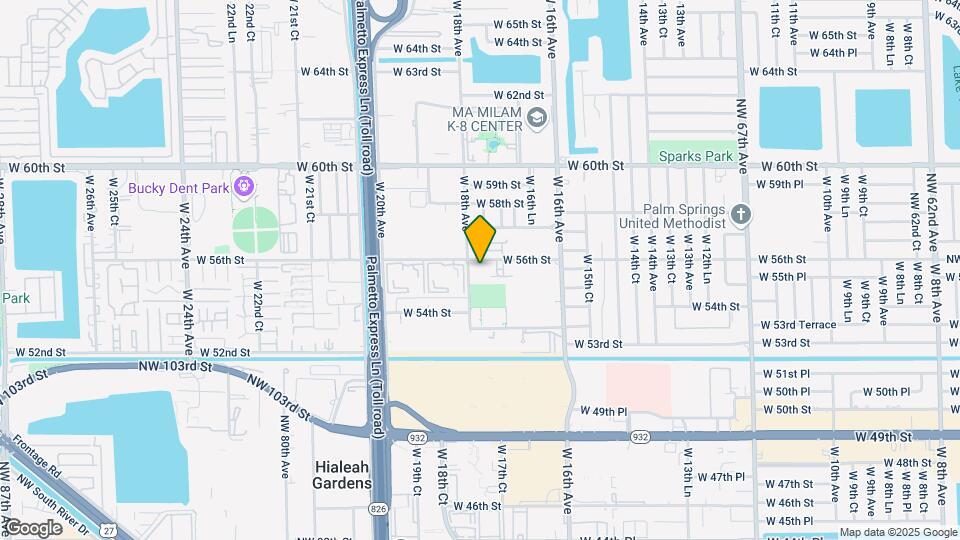 1750 W 56th St Map and Location Details