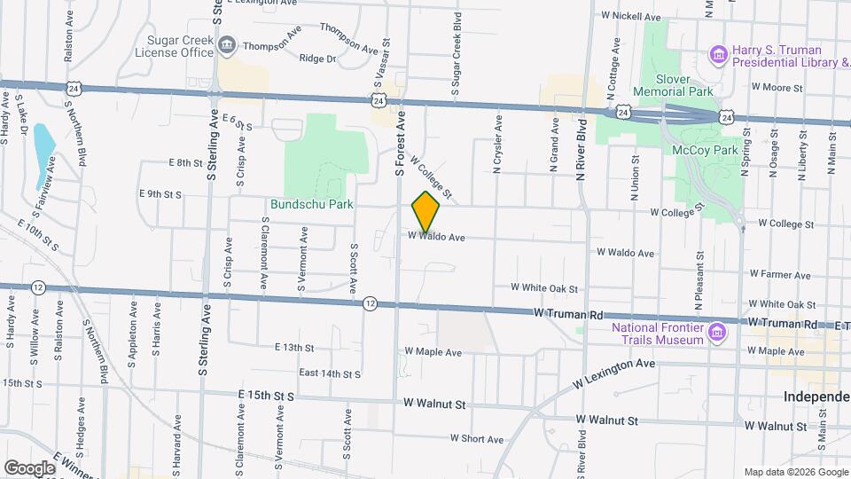 1519 W Waldo Ave Map and Location Details