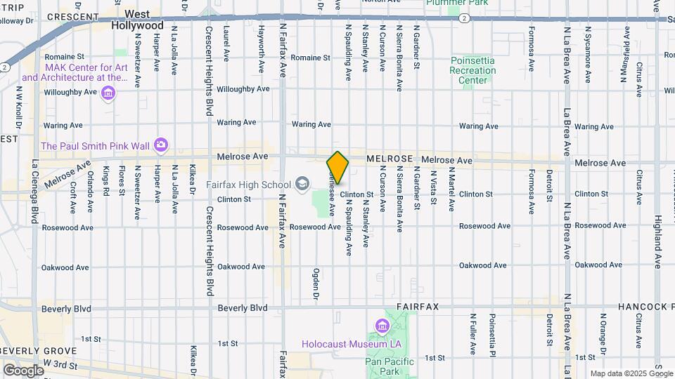 606 N Genesee Ave Mapa y Detalles de la Ubicación