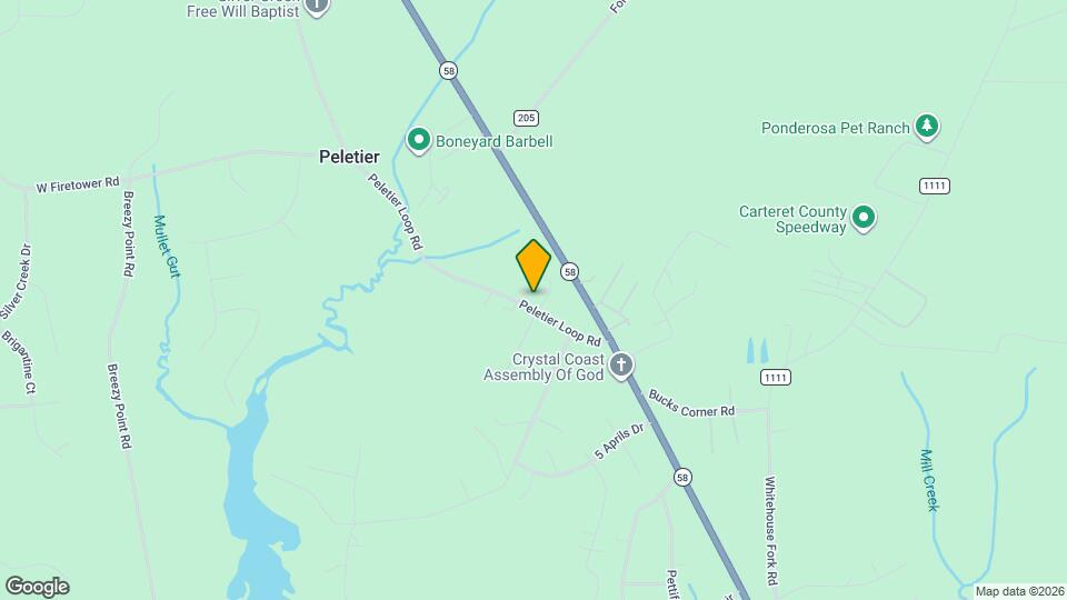 180 Peletier Loop Rd Map and Location Details
