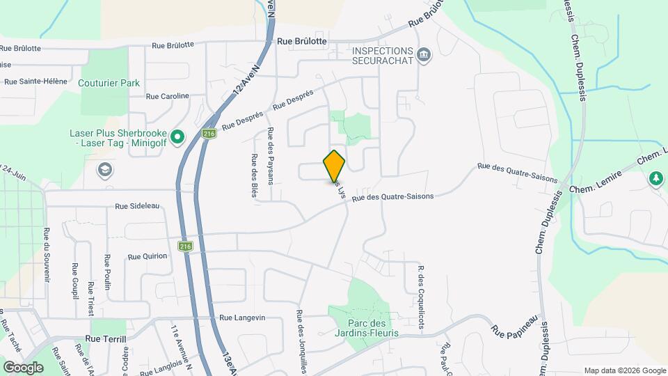 1125 Des Lys Rue Map and Location Details