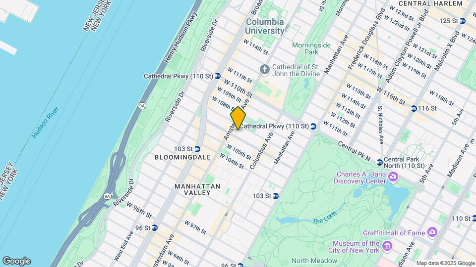 155 W 106th St Map and Location Details