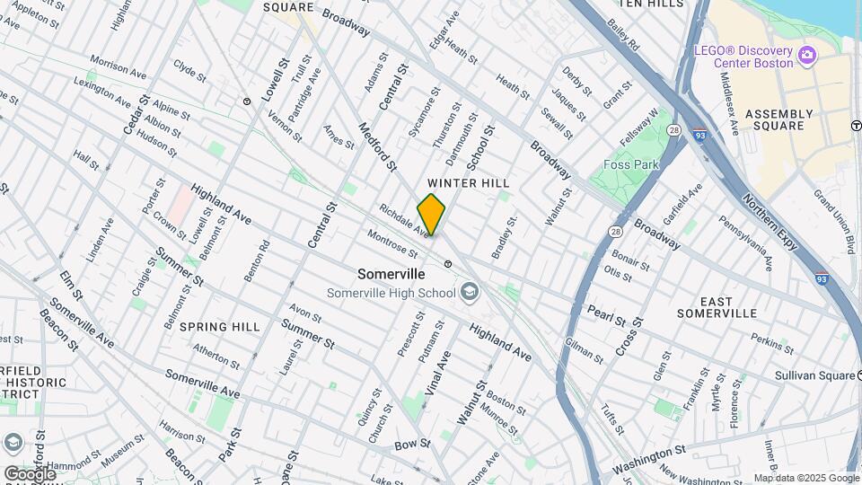 168 School St, Unit 1 Map and Location Details