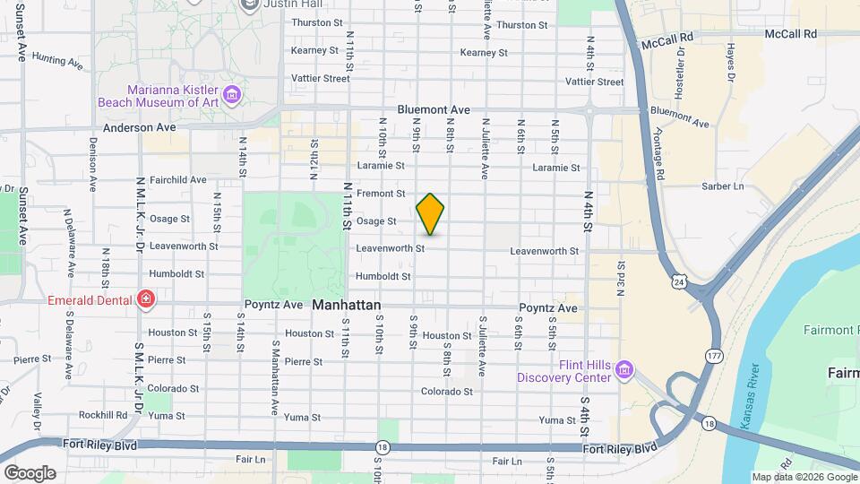 816 Leavenworth St Map and Location Details