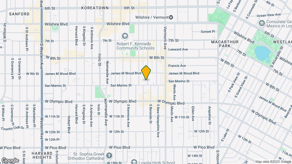 927 S Berendo St Mapa y Detalles de la Ubicación