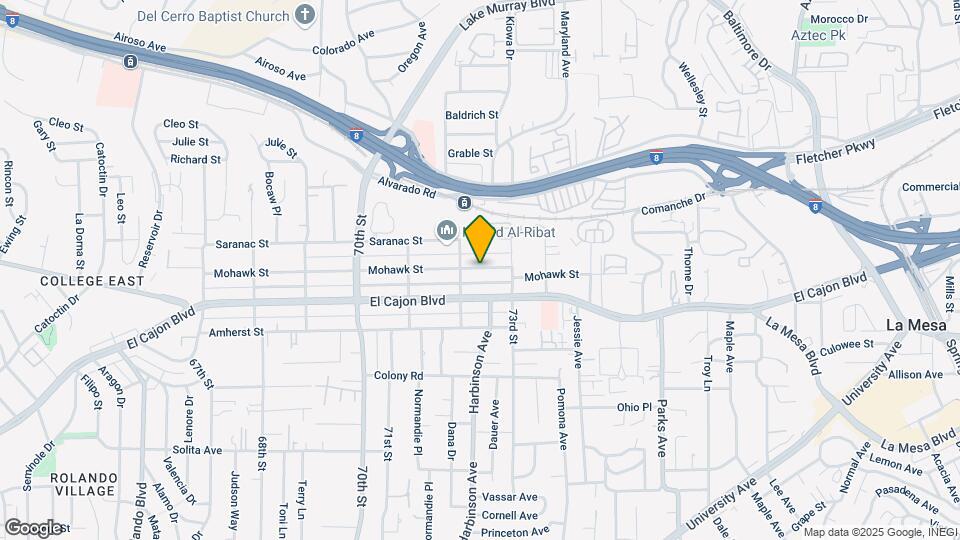 7231 Mohawk St Map and Location Details