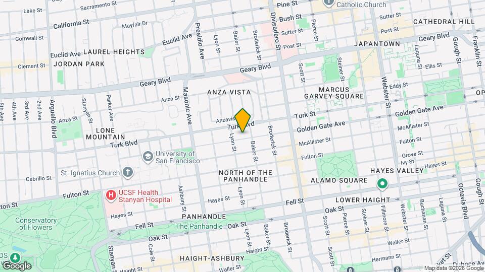 1914 Golden Gate Ave Map and Location Details