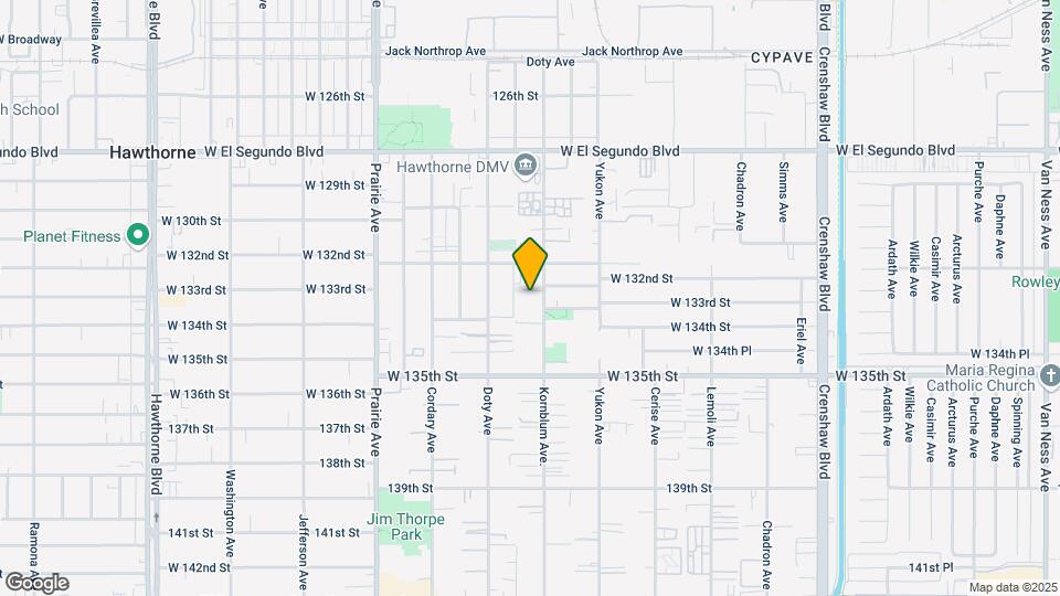 13235 Kornblum Ave Mapa y Detalles de la Ubicación