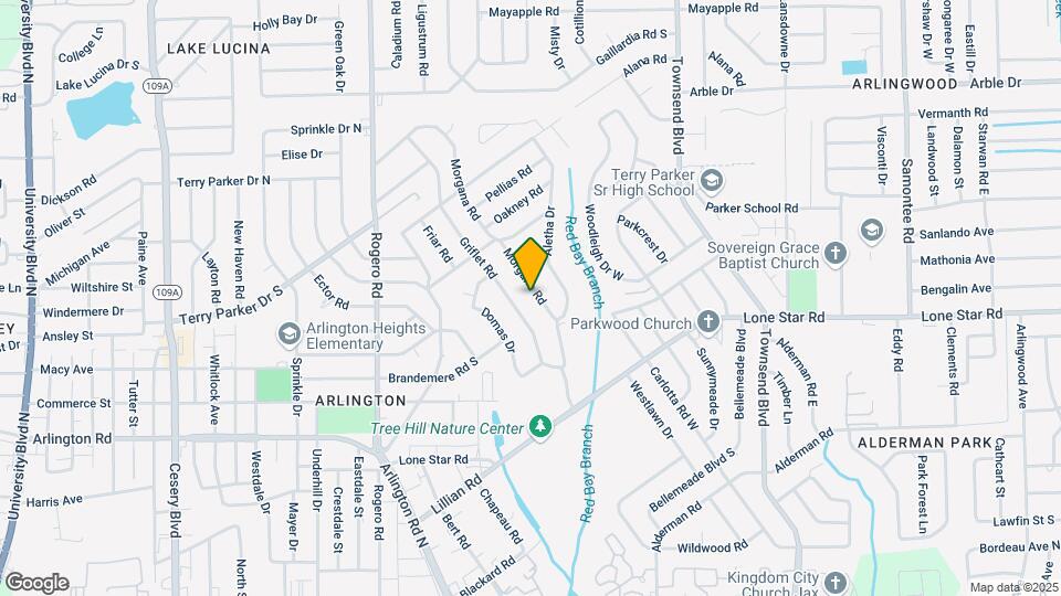 1430 Morgana Rd Map and Location Details